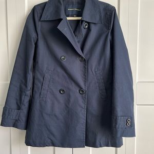 Banana Republic lightweight navy double breasted jacket.